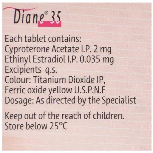 diane 35mcg tablet 21's